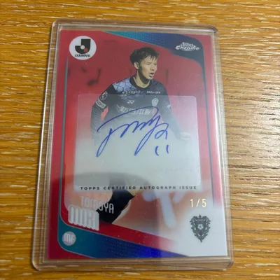 2026 Topps Chrome jリーグ 見木 友哉 直筆サイン 5シリ