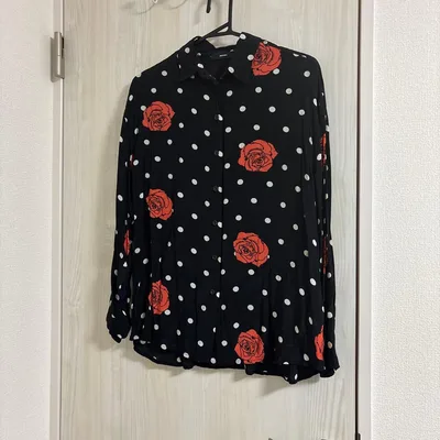 ディーゼル 薔薇柄シャツ