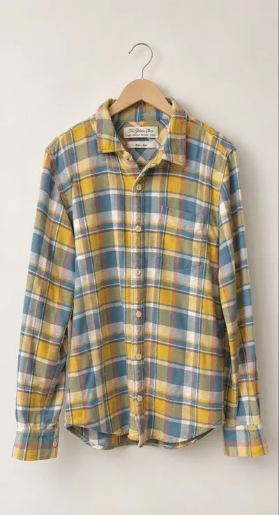 REMI RELIEF レミ レリーフ 長袖 ネルシャツ チェック柄 M