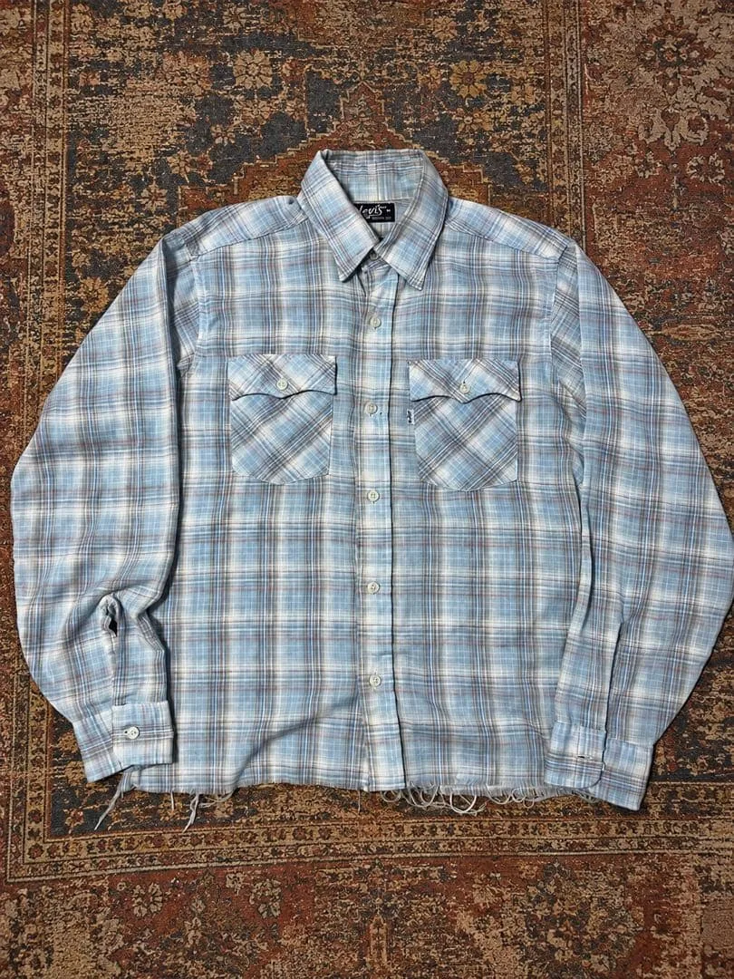 70s levi's オンブレ ウエスタンシャツ