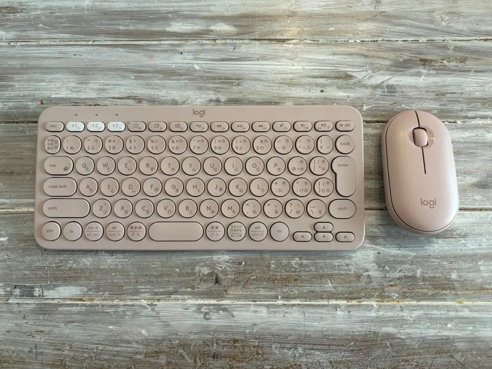 logi キーボード マウス セット ピンク