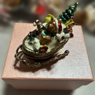 Piearthクリスマス ソリ型 ジュエリーボックス