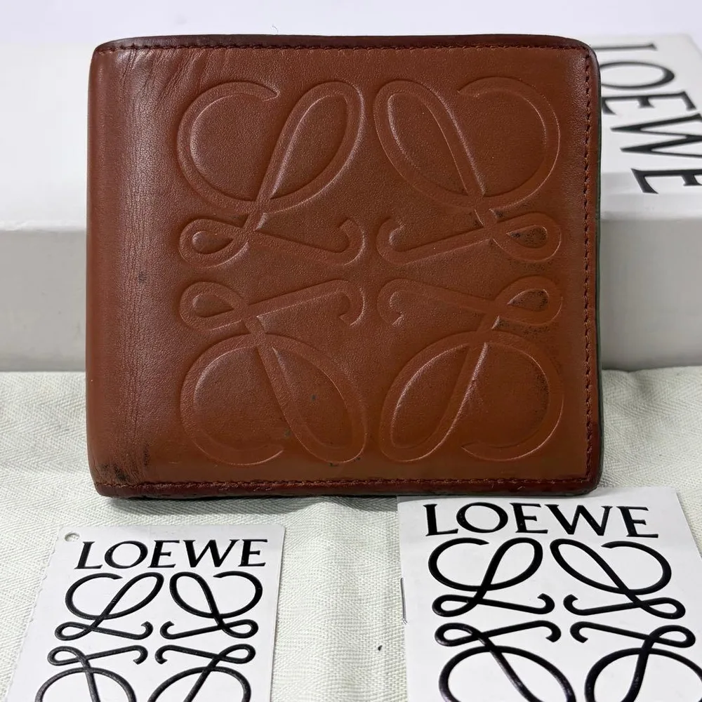 超良品‼️ 現行 ロエベ LOEWE 財布 二つ折り 折り財布 アナグラム