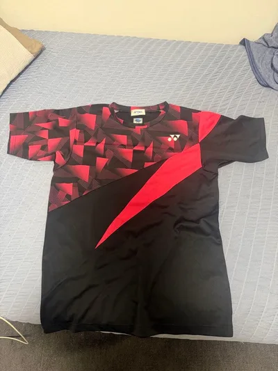 YONEX バドミントン ゲームシャツ ブラック レッド M