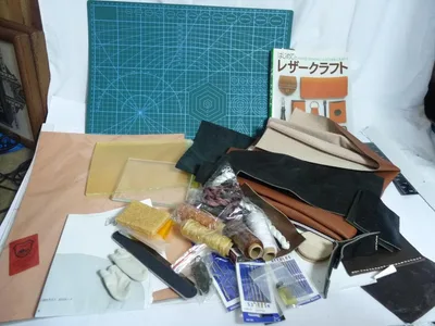 レザークラフト道具セット 革 糸 針 カッティングマット