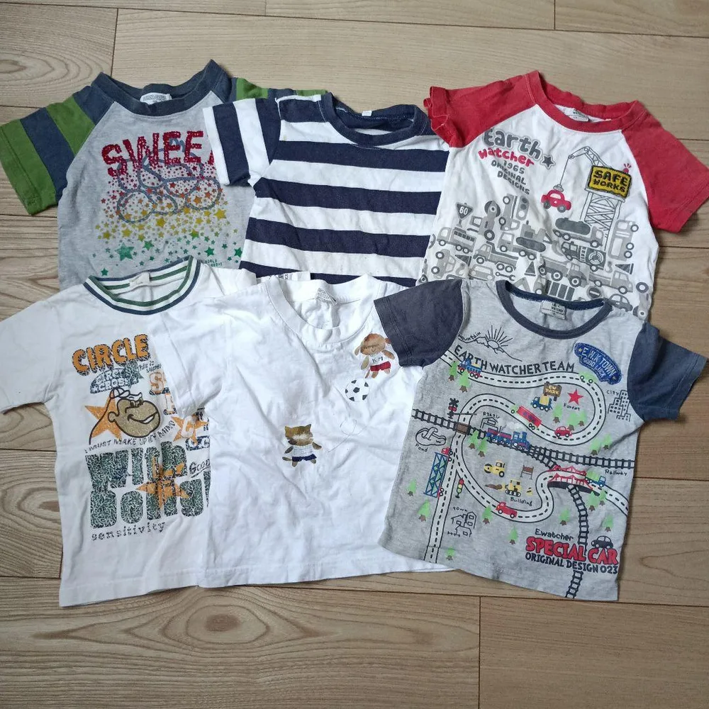 子供 キッズ 半袖 Tシャツ 6枚セット まとめ売り100