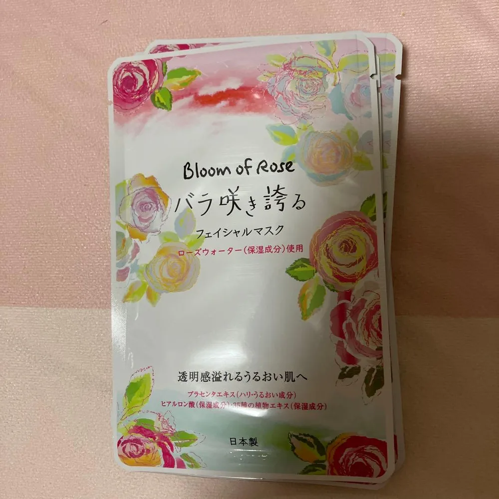Bloom of Rose バラ咲き誇るフェイシャルマスク7枚セット 1週間分