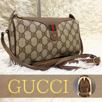 กระเป๋าสะพายหนัง Gucci Sherry Line GG ผ้าใบ PVC หายาก