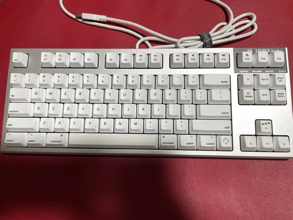 REALFORCE for Mac テンキーレスキーボード 英字配列 ホワイト