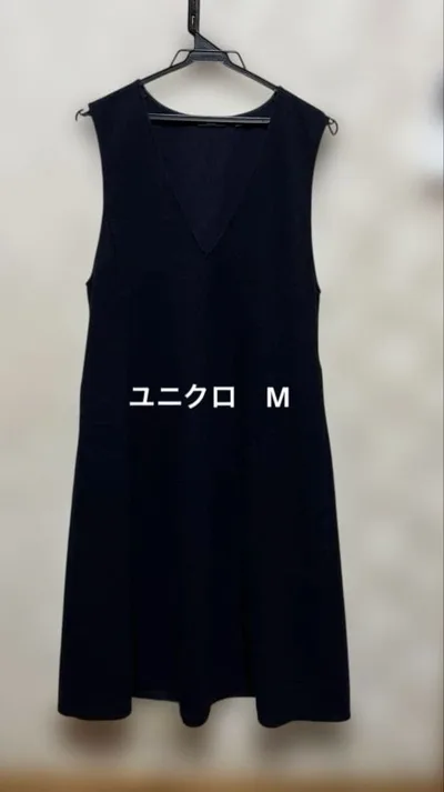 ユニクロ ブラッシュドジャージージャンパースカート M