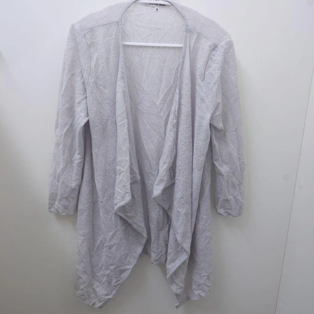 HANAE MORI カーディガン ライトグレー 38 モリハナエ