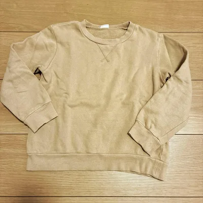 キッズ 長袖トレーナー ベージュ