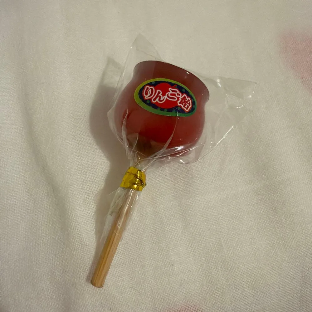 りんご飴 ミニチュアキーホルダー