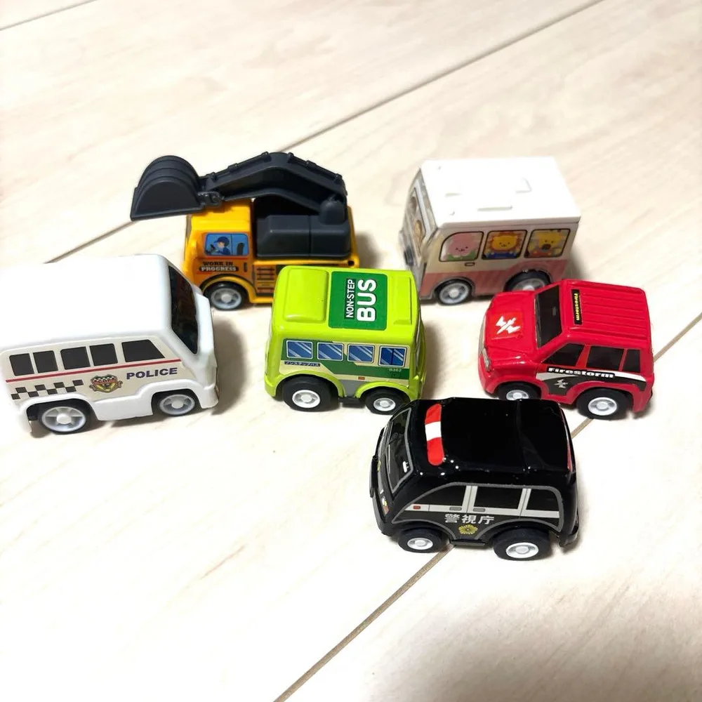 ミニカー 6台セット 働く車 パトカー バス