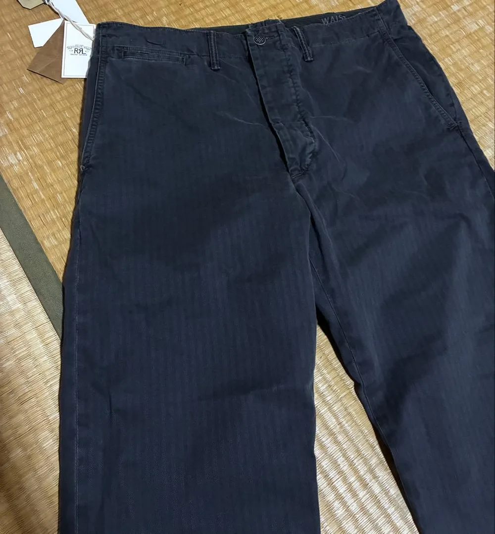 RRL ダブルアールエル ガーメントダイド ヘリンボーン フィールド パンツ