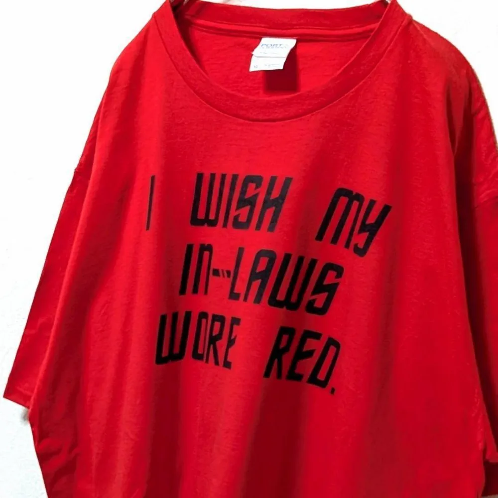 ポート&カンパニー 英字ロゴ Tシャツ レッド 赤 XL 古着