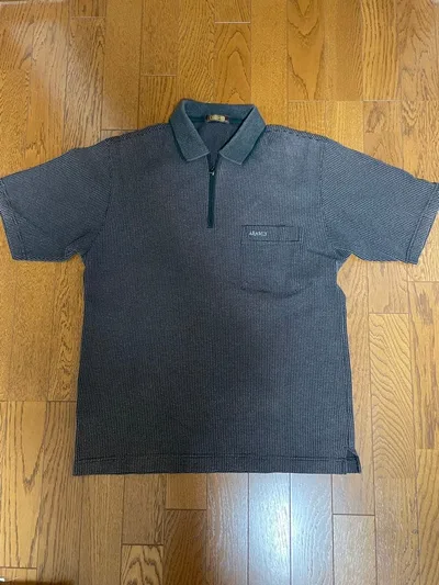 ARAMIS メンズ ポロシャツ ハーフジップ グレー M