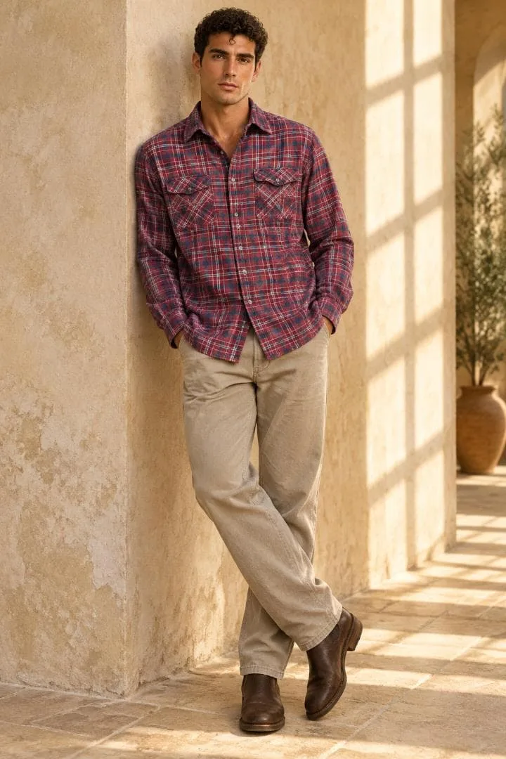 FAF Willis&Geiger 長袖 チェックシャツ L