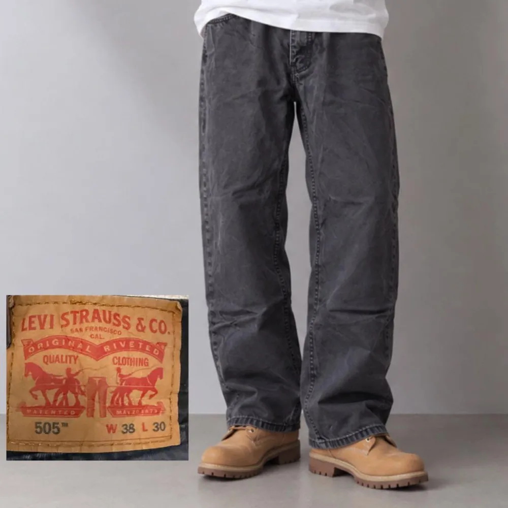 Levi's リーバイス 505 ジーンズ デニムパンツ ブラック W38