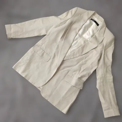 ★b3650 ZARA【XS】テーラードジャケット ベージュ
