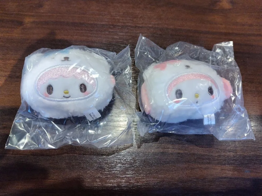 リンリン鈴ぬいぐるみ ふわふわスノー 2点セット