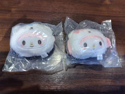 リンリン鈴ぬいぐるみ ふわふわスノー 2点セット