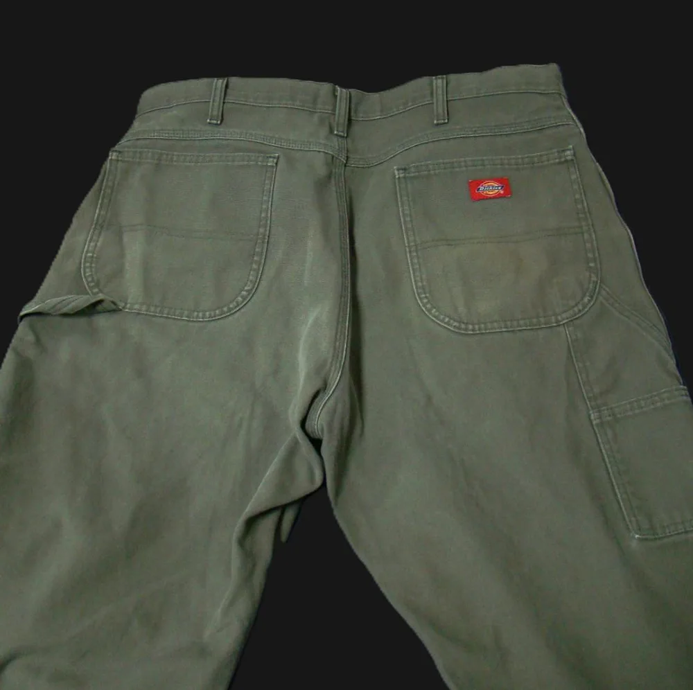 人気♬ ダック地 Dickies ディッキーズ ペインター カーキ 38×32