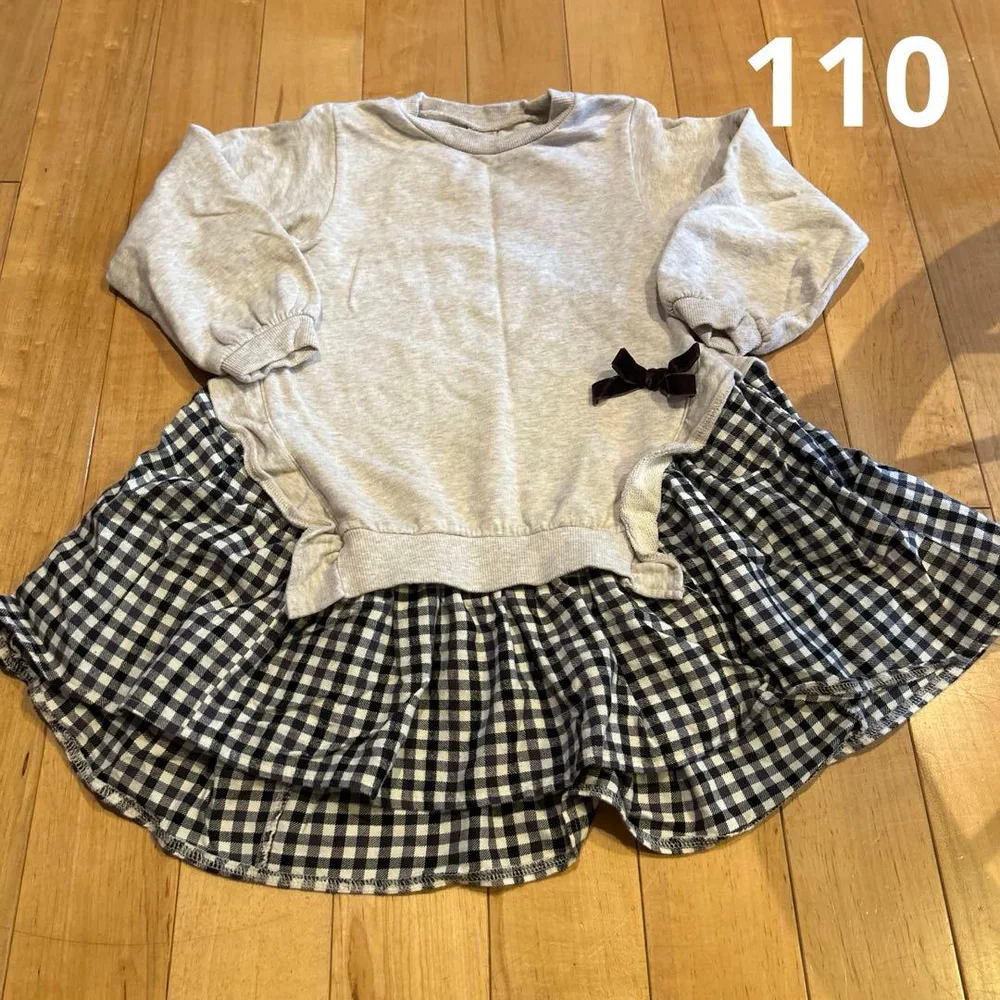 petit main ドッキングワンピース 110cm