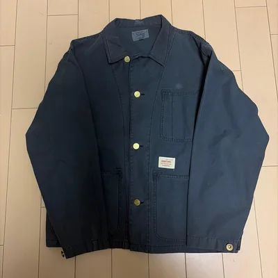 Schott NYC カバーオール ジャケット ネイビー L