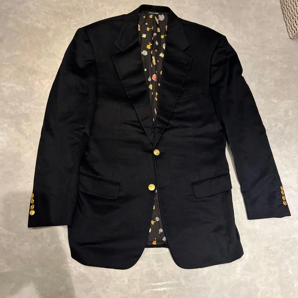 美品 紺ブレ 金ボタンHome Leonard Paris サイズ46