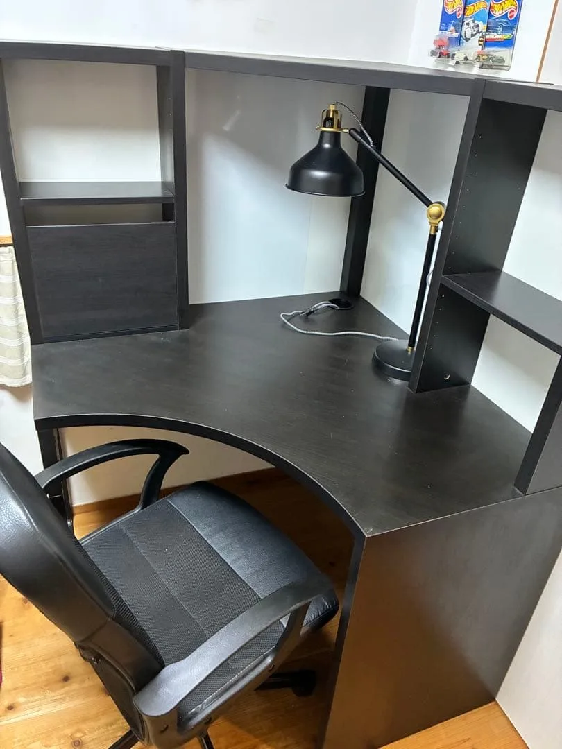 引取り希望!IKEA MICKE L字型コーナーデスク 美品