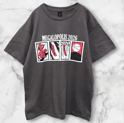 ギルダン 半袖Tシャツ クルーネック 和柄 L 灰色 綿 デイリー 花札
