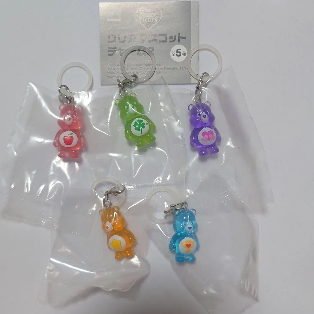 【匿名配送】ケアベア クリアマスコットチャーム2 コンプ セット