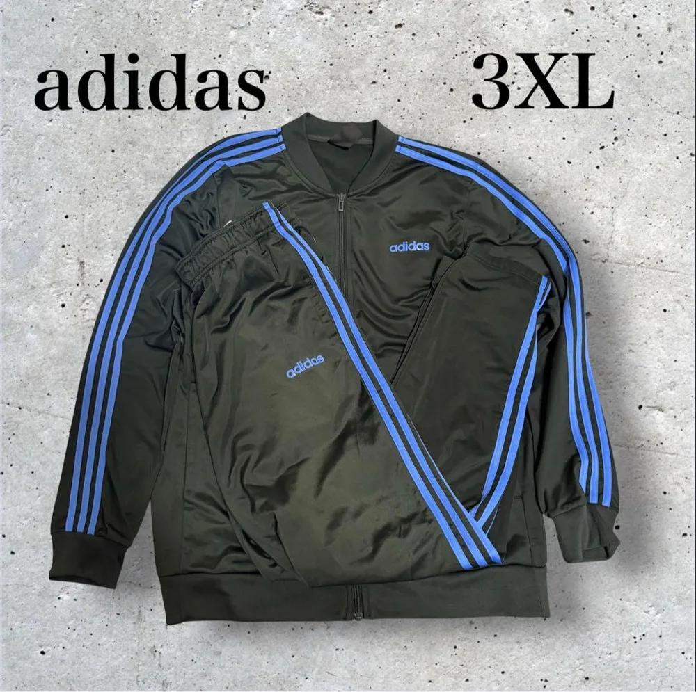 adidas トラックジャケット パンツ セットアップ 3XL 3本ライン