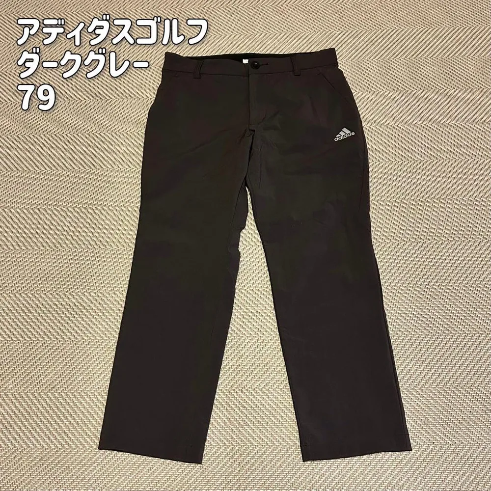 アディダス ゴルフ ストレッチ パンツ スラックス ダークグレー 79