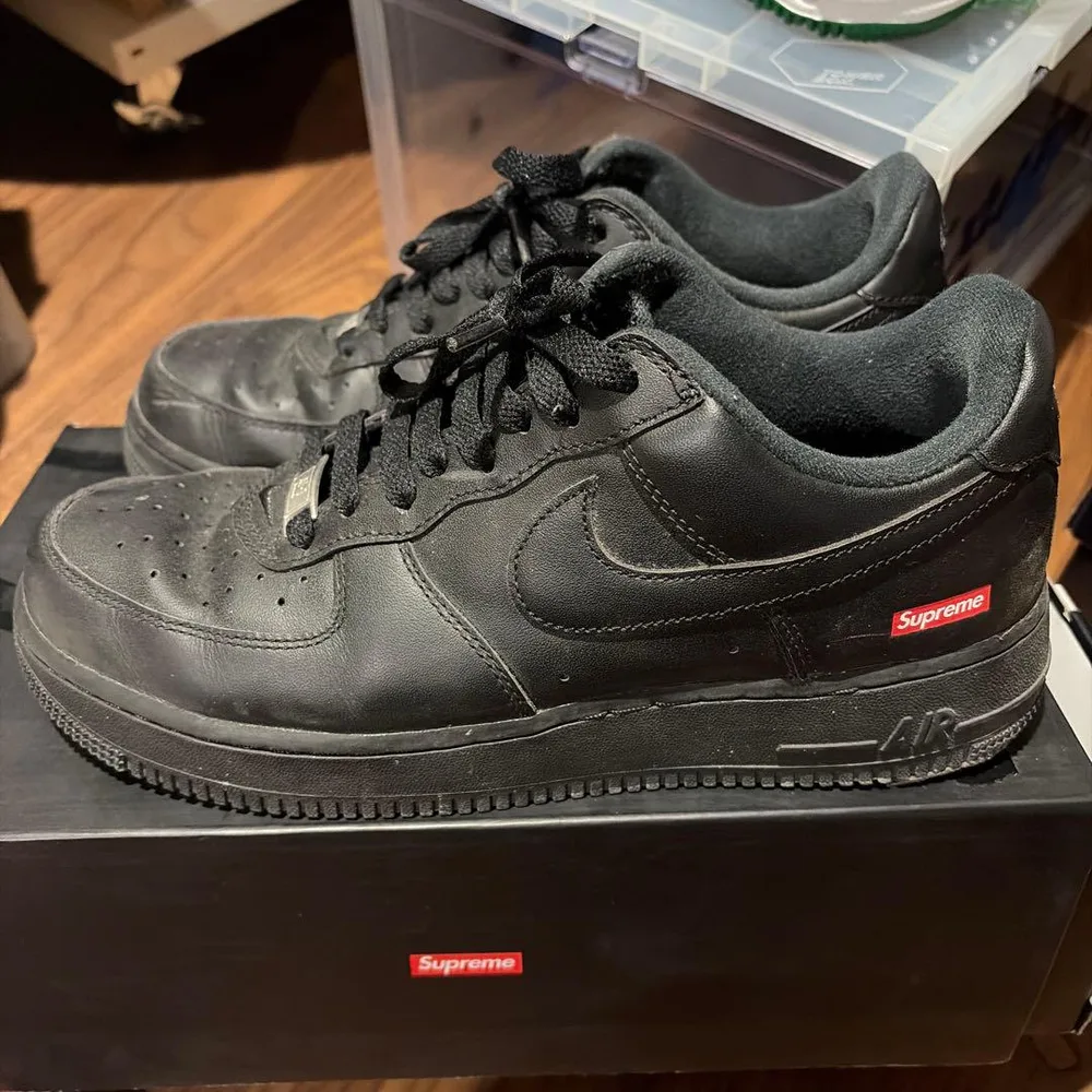 Supreme Nike Air Force 1 Black⑨