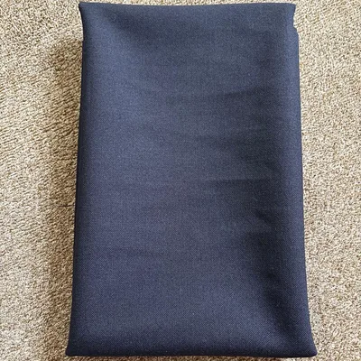 深みのある濃紺 ウール生地 ネイビー 無地 155×63cm