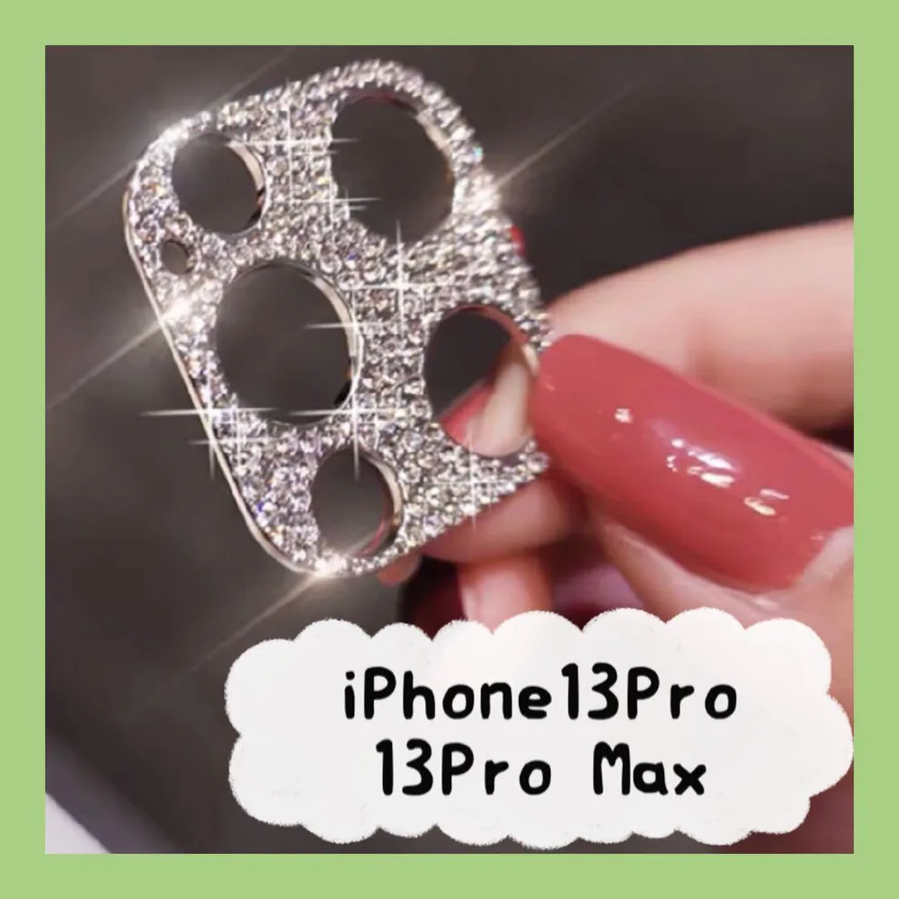 iPhone13Pro/13ProMax カメラ保護レンズカバー シルバー