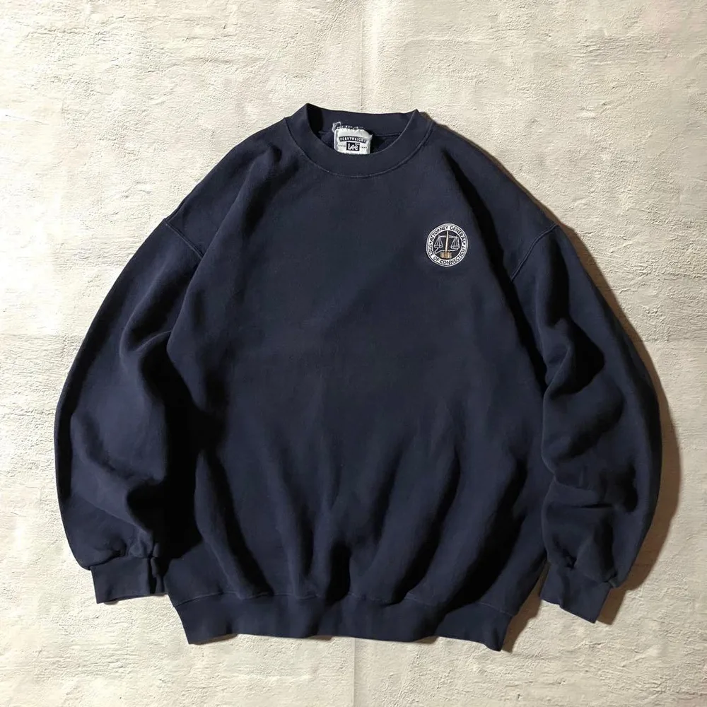 【激レア】90s Leeヘビーウェイトスウェット コネチカット州司法長官ロゴ 紺