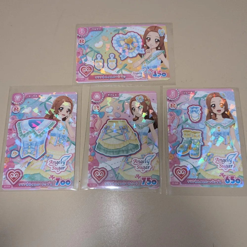 アイカツアンコール クリアネスイエローコーデ 4枚セット