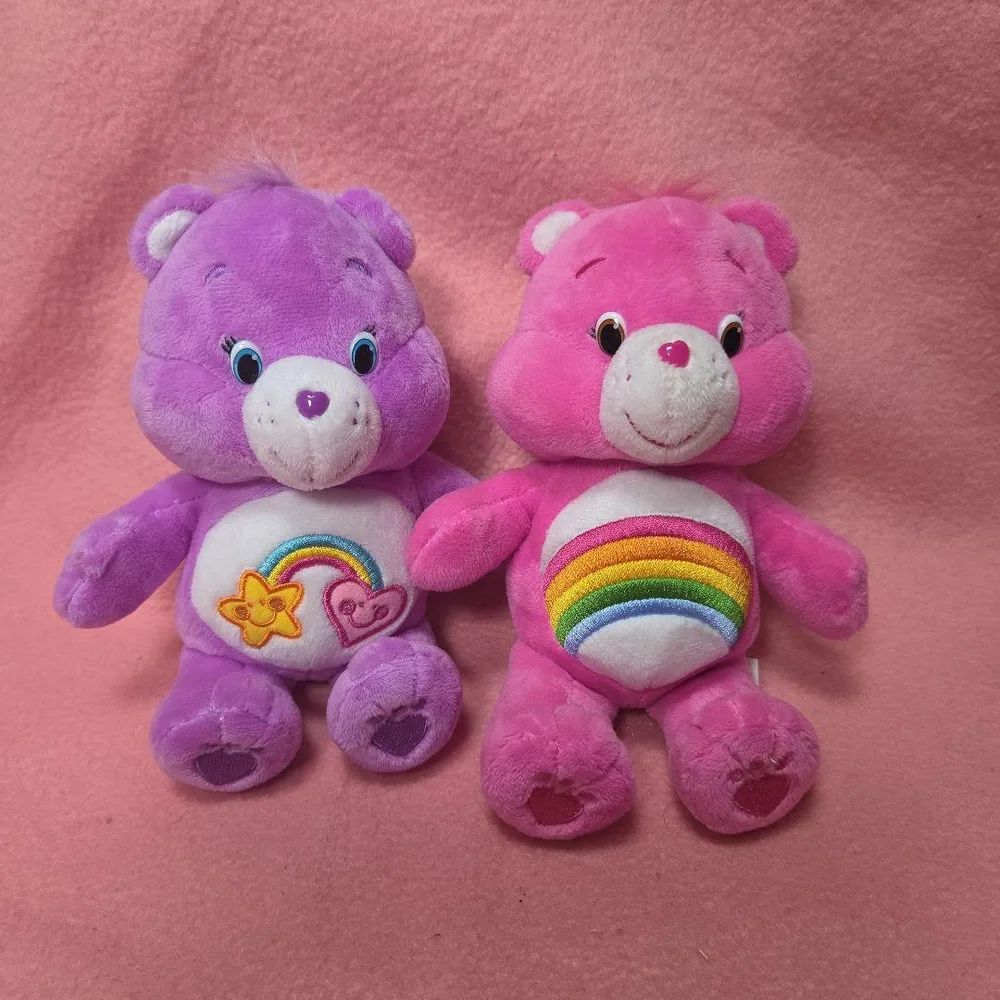 Care Bears ぬいぐるみ 2体セット パープル ピンク