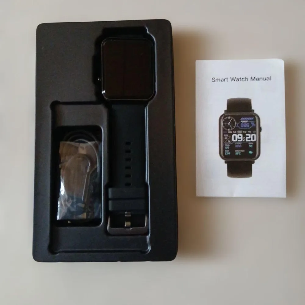 スマートウォッチ 本体 HW22-Q19 ブラック