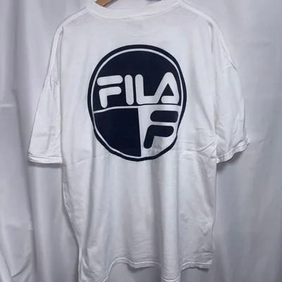 90s USA製 FILA フィラ バックプリント Tシャツ ホワイト
