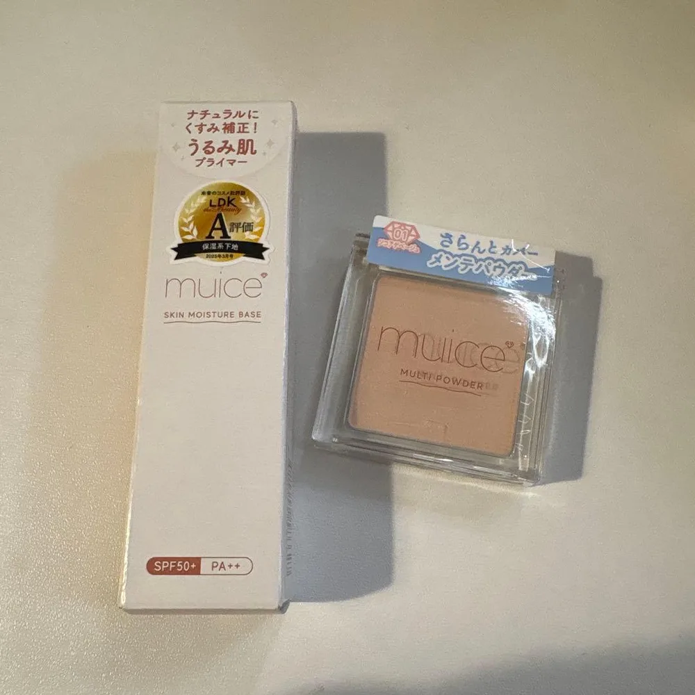 muice スキンモイスチュアベース&マルチパウダー 01(新品)