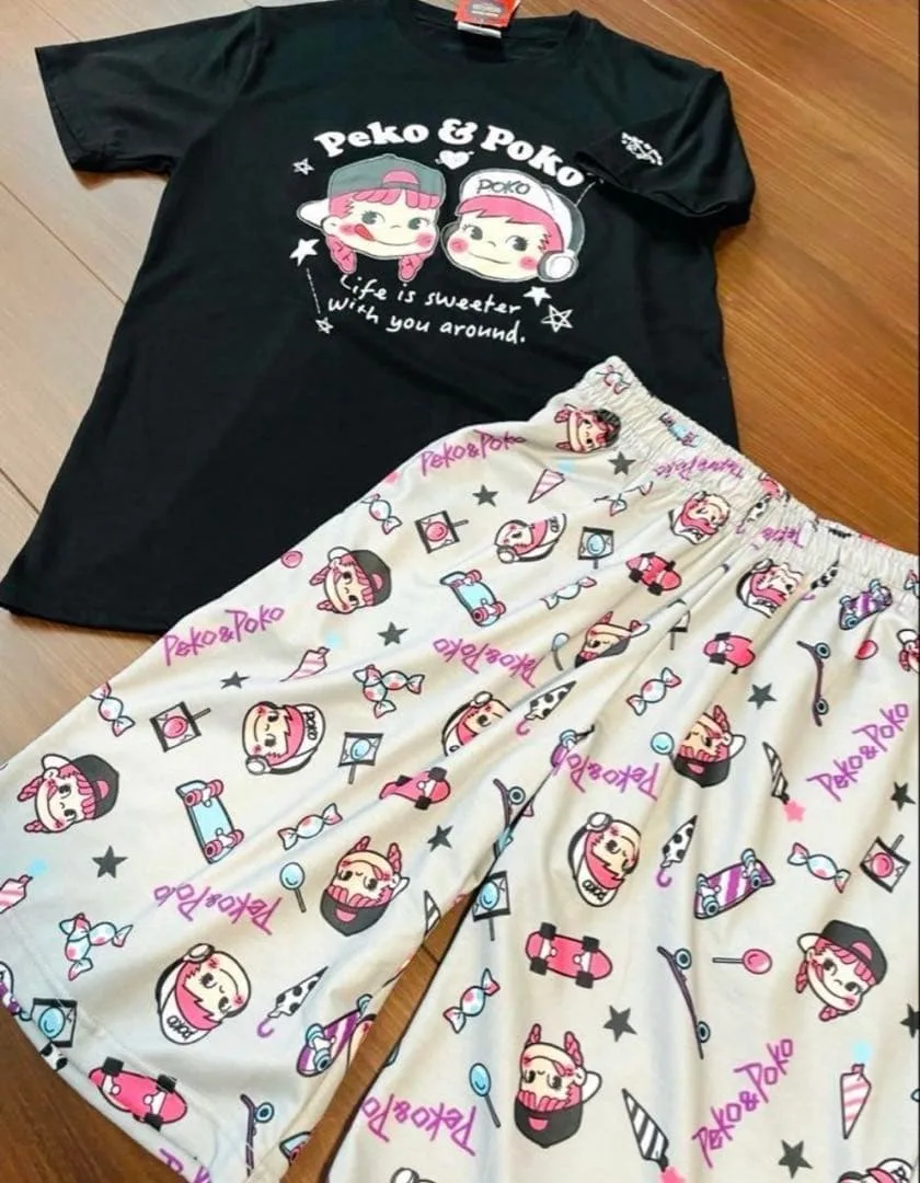 超激レア Pako & Poko ルームウェアセットアップ Tシャツ パンツ