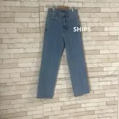 SHIPS シップス デニム ジーンズ ストレート ブルー