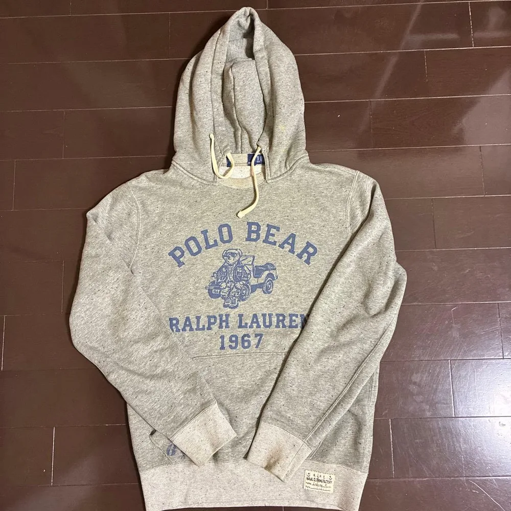 Polo Ralph Lauren ポロベア パーカー グレーxs