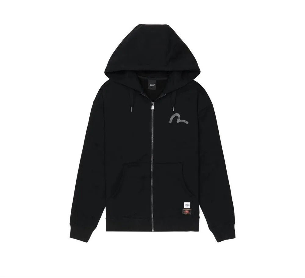 タグ付韓国限定・日本未発売EVISUBIG HILLS ロゴ パーカー XL 黒
