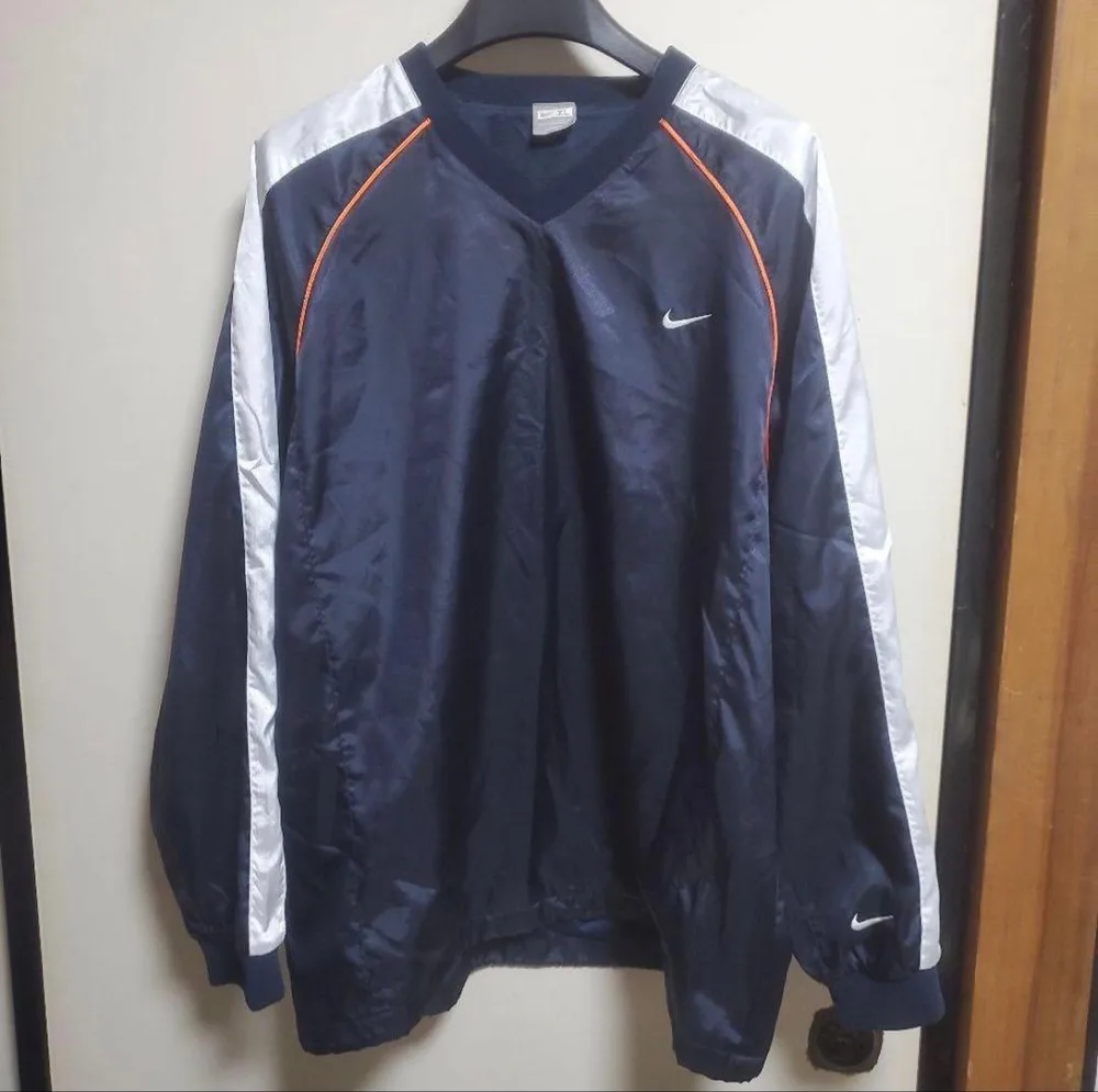 【銀タグ】OLD NIKE ナイロン プルオーバー XL y2k archive