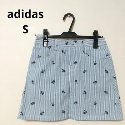 adidas アディダス ゴルフスカート ストライプ レディース Sサイズ
